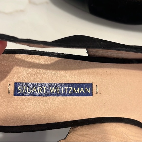 STUART WEITZMAN Loraina Leather Slingback
Pumps Black size 10.5 - Picture 4 of 13